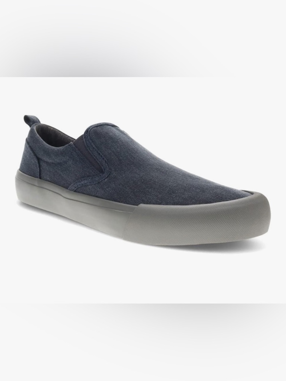 Dockers Men's Slip-On Loafer in Navy with Gray Sole